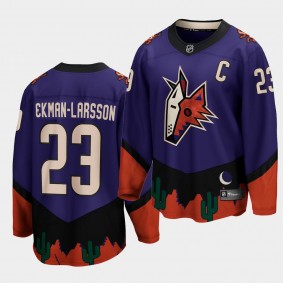 Oliver Ekman-Larsson Arizona Coyotes 2021 Special Edition Purple Retro Men Jersey