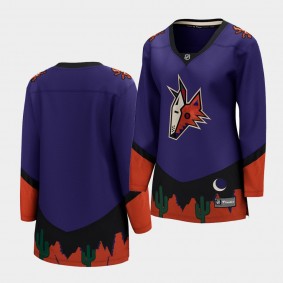 Arizona Coyotes 2021 Special Edition Purple Retro Women Jersey