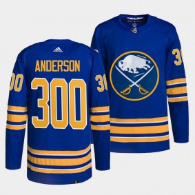 Craig Anderson Mr.300 Sabres #41 Jersey Royal Commemorative Edition