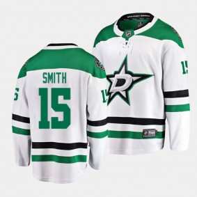 Craig Smith Dallas Stars Away White #15 Breakaway Player Jersey Men's