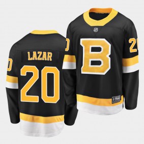 Curtis Lazar Boston Bruins 2021 Alternate Black Men Jersey