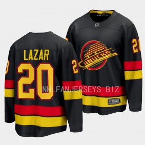 Curtis Lazar Vancouver Canucks 2023-24 Alternate Black #20 Breakaway Player Jersey Men's