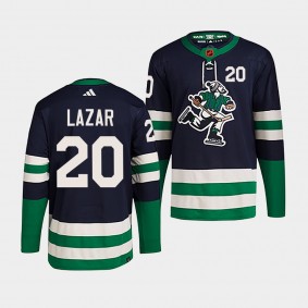 Curtis Lazar Vancouver Canucks 2022 Reverse Retro 2.0 Navy #20 Authentic Primegreen Jersey Men's