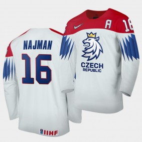 Adam Najman Czech Republic 2021 IIHF World Junior Championship Jersey Home White