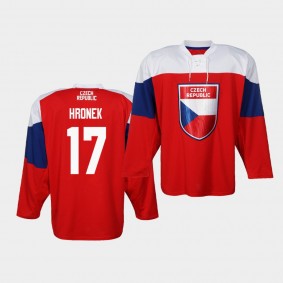 Filip Hronek Czech Republic 2019 IIHF World Championship Red Jersey