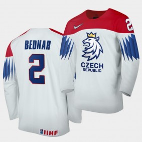 Jan Bednar Czech Republic 2021 IIHF World Junior Championship Jersey Home White