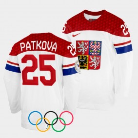 Kristyna Patkova Czech Republic Women's Hockey 2022 Winter Olympics #25 White Jersey Home