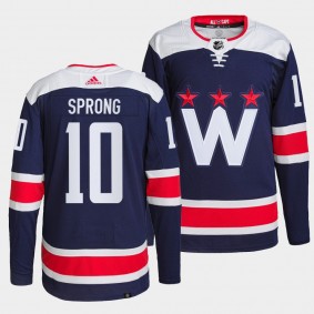 Capitals Alternate Daniel Sprong #10 Navy Jersey Primegreen Authentic Pro