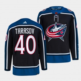 Daniil Tarasov Columbus Blue Jackets 2022 Reverse Retro 2.0 Navy #40 Authentic Primegreen Jersey Men's