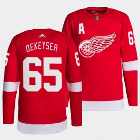 Danny DeKeyser #65 Red Wings Home Red Jersey 2021-22 Pro Authentic