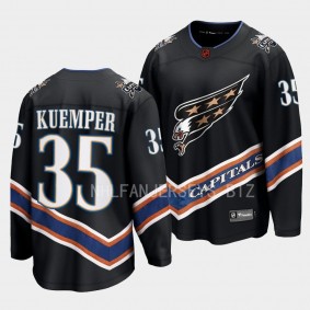 Washington Capitals Darcy Kuemper Special Edition 2.0 2022 Black Breakaway Retro Jersey Men's