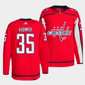 Darcy Kuemper Capitals 2022 Primegreen Authentic Red Jersey #35 Home