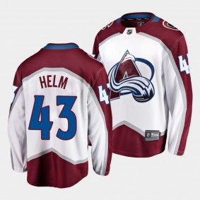 Darren Helm Colorado Avalanche 2021-22 Road White Away Men Jersey