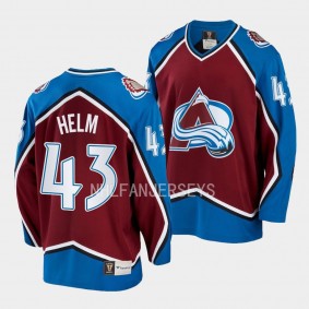 Colorado Avalanche Darren Helm Heritage Burgundy Premier Breakaway Jersey Men's