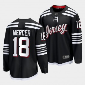 Dawson Mercer New Jersey Devils 2022 Alternate Black Premier Jersey Men