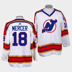 Dawson Mercer New Jersey Devils Reverse Retro 2.0 2022-23 White Replica Jersey