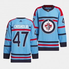 Declan Chisholm Winnipeg Jets 2023-24 RCAF Centennial Light Blue #47 Primegreen Authentic Jersey Men's