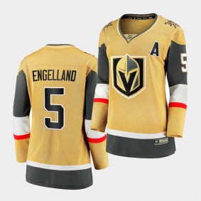 Deryk Engelland Golden Knights #5 2020-21 Alternate Authentic Player Women Jersey