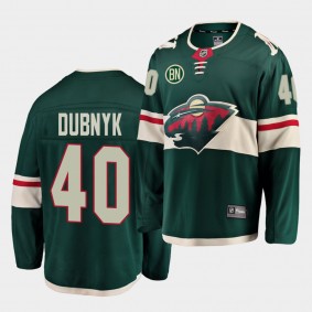 Devan Dubnyk #40 Wild 2018-19 Breakaway Home Men's Jersey