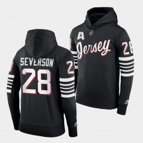 New Jersey Devils Damon Severson Alternate Black Third Hoodie