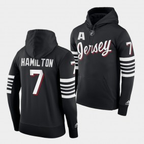 New Jersey Devils Dougie Hamilton Alternate Black Third Hoodie