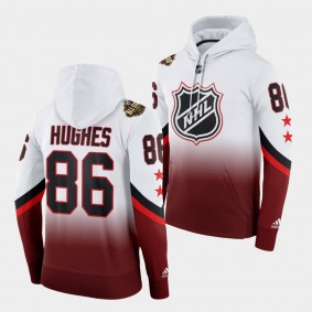 New Jersey Devils Jack Hughes 2022 NHL All-Star Red Color Crash Hoodie