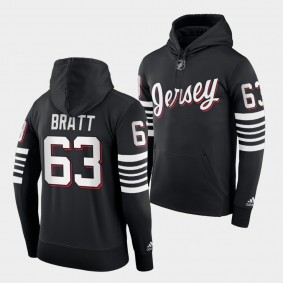 New Jersey Devils Jesper Bratt Alternate Black Third Hoodie