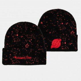 Men New Jersey Devils NHL Nep Black Mitchell Ness Knit Hat