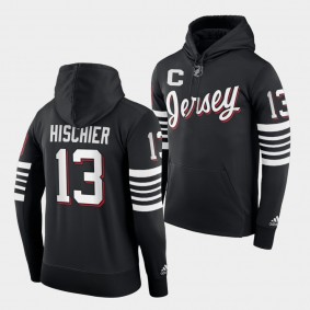 New Jersey Devils Nico Hischier Alternate Black Third Hoodie