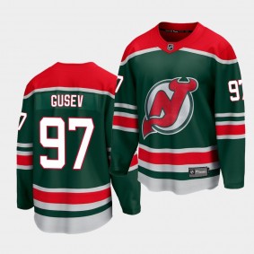 Nikita Gusev New Jersey Devils 2021 Special Edition Green Jersey