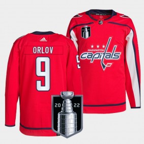 Dmitry Orlov #9 Washington Capitals Red 2022 Stanley Cup Playoffs Authentic Pro Men Jersey