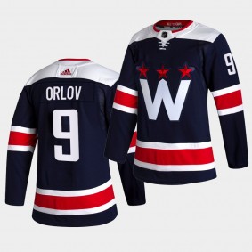 Dmitry Orlov #9 Capitals 2020-21 Alternate Third Authentic Navy Jersey