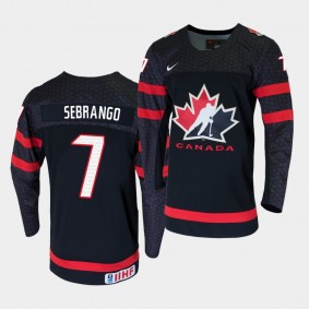 Donovan Sebrango 2019 Hlinka Gretzky Cup Black Jersey