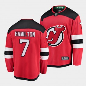 Dougie Hamilton New Jersey Devils 2021 Home Men Red Player Jersey