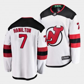 Dougie Hamilton New Jersey Devils 2021 Away Men White Player Jersey