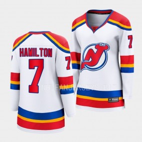 New Jersey Devils 2022 Special Edition 2.0 Dougie Hamilton #7 Women White Jersey Breakaway