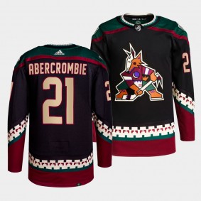 Duante' Abercrombie Coyotes Black History Month Black Jersey #21 NHL Bound