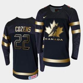 Canada Dylan Cozens 2020 IIHF World Junior Ice Hockey Champions Black Limited Jersey