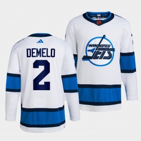 Winnipeg Jets 2022 Reverse Retro 2.0 Dylan DeMelo #2 White Jersey Authentic Primegreen