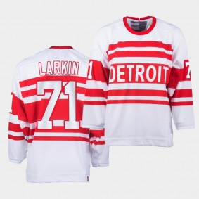 Dylan Larkin #71 Detroit Red Wings Retro Vintage White Jersey