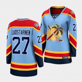 Eetu Luostarinen Florida Panthers 2022 Special Edition 2.0 Women Breakaway Player 27 Jersey Retro