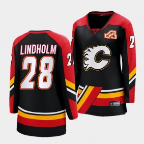 Elias Lindholm Calgary Flames 2022 Special Edition 2.0 Women Breakaway Player 28 Jersey Retro