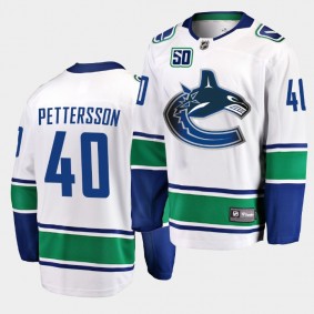 Elias Pettersson #40 Canucks Fanatics Branded Away Breakaway Jersey Men's