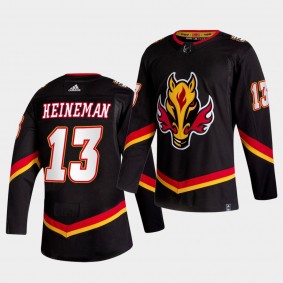 Calgary Flames 2021 Reverse Retro Emil Heineman Black Special Edition Jersey