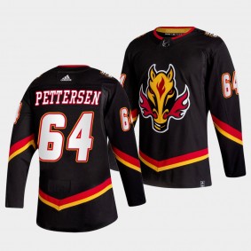 Calgary Flames Emilio Pettersen 2022-23 Alternate #64 Black Jersey Authentic