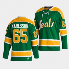 Reverse Retro 2.0 San Jose Sharks Erik Karlsson #65 Green Jersey 2022-23 Authentic