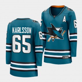 Erik Karlsson Sharks 2022-23 Home Premier Breakaway Women Jersey