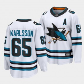 Erik Karlsson San Jose Sharks 2022-23 Away White The Evolve Jersey Men's