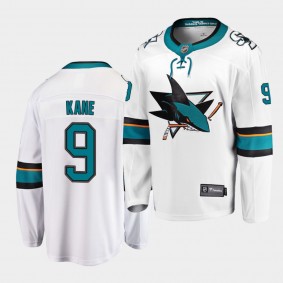 Evander Kane #9 Sharks Breakaway Away Men's Jersey