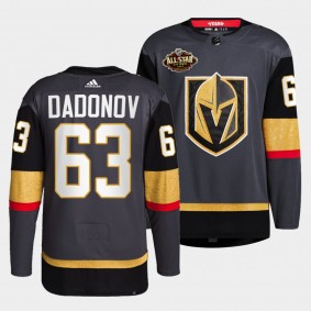 Evgenii Dadonov #63 Golden Knights Alternate Primegreen Black Jersey 2022 All-Star